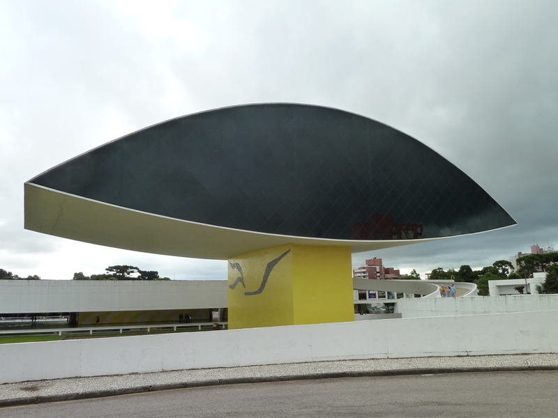Modern art museum Oscar Niemeyer, Curitiba, Brazil