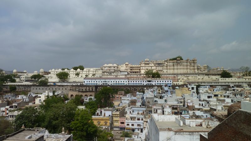 The City Palace viewed from Palace View Guesthouse, India