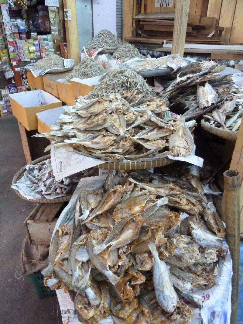 Dryed fishes, Kota Bharu market, Malaysia