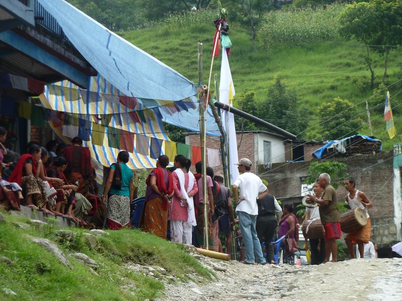 Funeral (?) Ceremony, Besisahar, Nepal